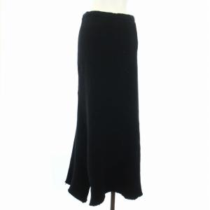 COMME des GARCONS AD2002 ウール ニット スカート イージーパンツ 変形デザイン ロング M 黒 ブラック GG-P006