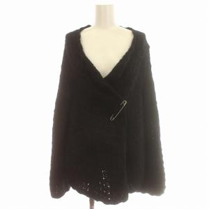 AD2004 カーディガン ニット ウールブレンド F 黒 ブラック