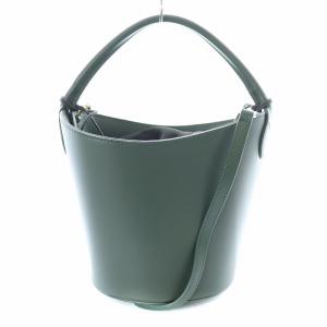 MARCO BIANCHINI 2WAY ハンドバッグ ワンハンドル ショルダーバッグ レザー 緑 グリーン /BB