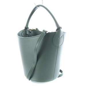 MARCO BIANCHINI 2WAY ハンドバッグ ワンハンドル ショルダーバッグ レザー 緑 グリーン /BB