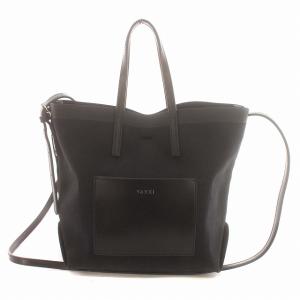 トートバッグ キャンバス ショルダーバッグ 2WAY 黒 ブラック /G