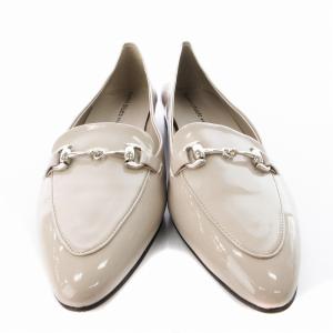 tsumori chisato walk パンプス スリッポン ポインテッドトゥ エナメル 靴 シューズ 24cm グレージュ /MM