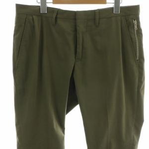 junhashimoto PNT チノパン パンツ タック ロールアップ センタープレス 5 L カーキ 1071810048