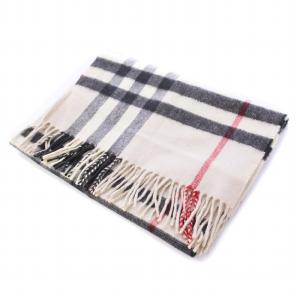 BURBERRY マフラー ノバチェック カシミヤ100％ アイボリー 8015533