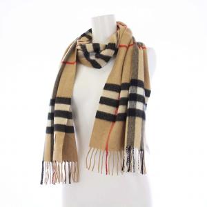 BURBERRY マフラー ノバチェック カシミヤ100％ ベージュ 8015527