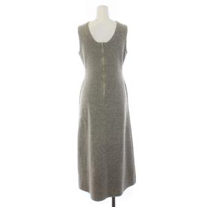 Ameri VINTAGE 23SS LOOP YARN SEMI FLARE KNIT DRESS ワンピース ロング ノースリーブ S グレー 02310591400