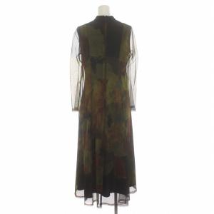 Ameri VINTAGE 22AW UND GYPSUM ART DRESS