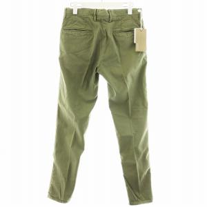 INCOTEX SLACKS スラックス 12S100 SLIM FIT パンツ ジッパーフライ 30 M カーキ /AN31