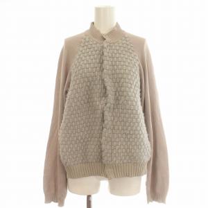 ヨウジヤマモト カーディガン ニット ウール 長袖 2 M グレージュ