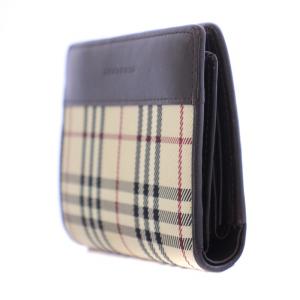 BURBERRY 財布 二つ折り ノバチェック ベージュ ブラウン