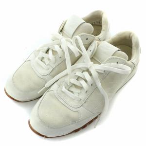 Clarks ローカットスニーカー シューズ スエード 切替 ロゴ US9 26.5cm 白 ホワイト アイボリー