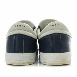 REGAL GORE-TEX ローカットスニーカー シューズ レザー ロゴ 25.5cm 紺 ネイビー