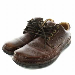 Clarks ネイチャースリー Nature Three スニーカー シューズ レザー 8 26.0cm 茶 ブラウン 203390057080