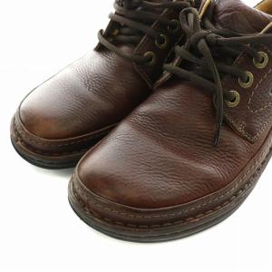 Clarks ネイチャースリー Nature Three スニーカー シューズ レザー 8 26.0cm 茶 ブラウン 203390057080