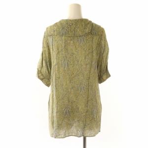 JOURNAL STANDARD L'ESSAGE 23SS SP Deveaux ワイドカラーシャツ ブラウス ビッグカラー ペイズリー 総柄 F 緑 グリーン