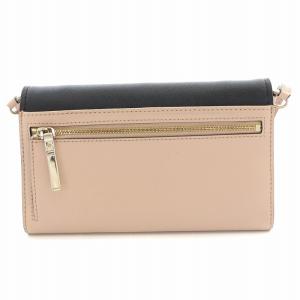 kate spade new york ショルダーバッグ ウォレットポーチ 長財布 ロング 三つ折り レザー 黒 ブラック ピンク /BB