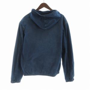 POLO RALPH LAUREN デニムジャケット パーカー フーディー USED加工 ロゴ 刺繍 L G インディゴ