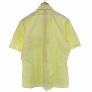 Brooks Brothers タグ付き ワイシャツ ボタンダウン カラーポイント フォーマル 半袖 USA16 L 黄 イエロー
