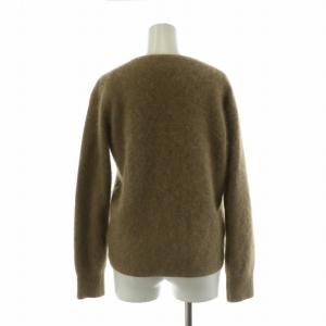 UNITED ARROWS ラクーンファーミックスセーター ニット 長袖 カシミヤ混 F 茶 ブラウン
