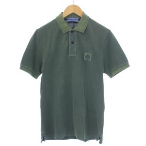 SLIM FIT ポロシャツ 半袖 ロゴ M カーキ /BM