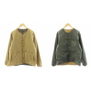 gecko light jkt ジャケット リバーシブル ナイロン XL ベージュ カーキ