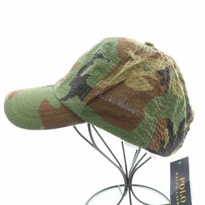 POLO RALPH LAUREN Seersucker Pony Baseball Cap シアサッカーポニーベースボールキャップ 野球帽 帽子 カモフラ 迷彩柄