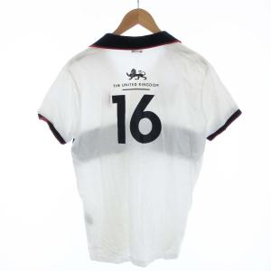 POLO RALPH LAUREN カスタムフィット CUSTOMFIT ポロシャツ 半袖 ポニー刺繍 ロゴ ユニオンチェック M 白 ホワイト 紺 ネイビー