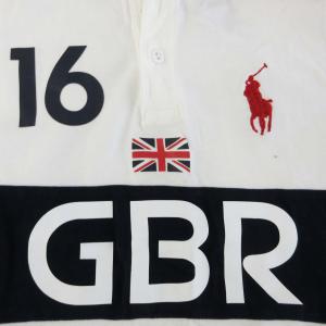 POLO RALPH LAUREN カスタムフィット CUSTOMFIT ポロシャツ 半袖 ポニー刺繍 ロゴ ユニオンチェック M 白 ホワイト 紺 ネイビー