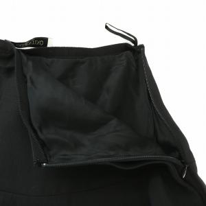 VALENTINO フレアードミニスカート Flared Mini Skirt 絹 シルク混 38 S 黒 ブラック SB0RA5601CF