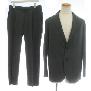 MIYUKI TW ダンガリー 無地 2B 2P ジャケット スーツ セットアップ 上下 テーラードジャケット