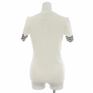 BORDERS at BALCONY デコルテカットアウトニットプルオーバー 36 ホワイト BD2011-1C-42