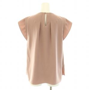 JUSGLITTY 24AW フロントチェーンタックブラウス シャツ キーネック 半袖 1 S ピンク /YT