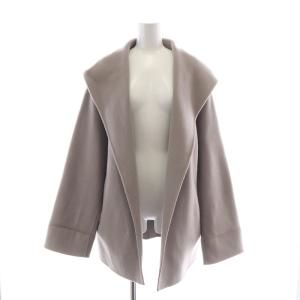 STORY 22AW ファー付きフードリバーコート アウター 前開きトッパー ショート丈 フード ウール