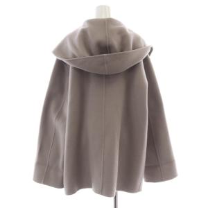 Arpege STORY 22AW ファー付きフードリバーコート アウター 前開きトッパー ショート丈 フード ウール