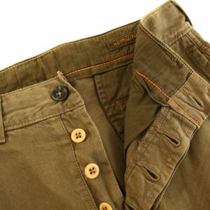 45rpm ウミ キューゼロハチ umii908 カーゴパンツ ボタンフライ R刺繍 30 M 茶 ブラウン