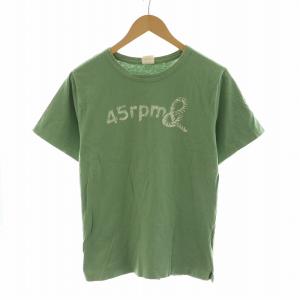 Tシャツ カットソー 半袖 ロゴプリント 3 L 緑 グリーン /NQ