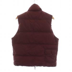 45rpm ダウンベスト ナイロン ジップアップ 3 L ボルドー