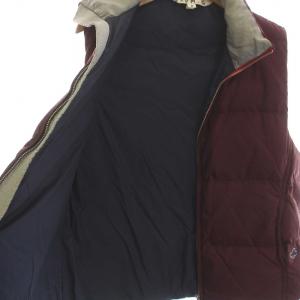 45rpm ダウンベスト ナイロン ジップアップ 3 L ボルドー
