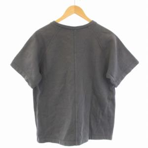 PRADA SPORT 2011年製 スウェット トレーナー コットン 半袖 Vネック ポケット S グレー SJM846 /TK