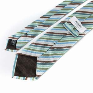 ARMANI COLLEZIONI ネクタイ レギュラータイ レジメンタルストライプ 絹 シルク イタリア製 マルチカラー