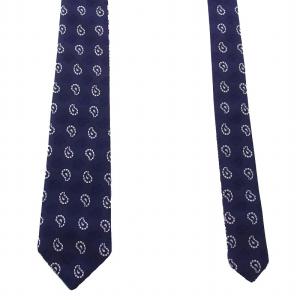 ETRO リバーシブル ネクタイ ペイズリー柄 シルク 紺 ネイビー /BM