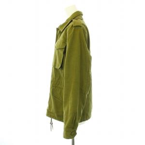 HYKE M-65 フィールドジャケット ミリタリー ミドル ステンカラー ジップアップ コットン 2 M オリーブ 161-17023