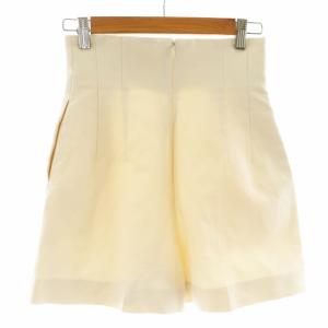 ESTNATION ショートパンツ タック ハイウエスト 36 S アイボリー