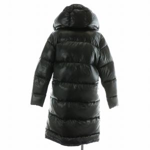 RALPH LAUREN ダウンコート ロング ジップアップ フード S 黒 ブラック