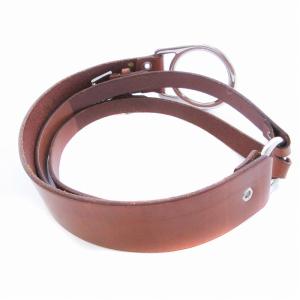 RALPH LAUREN 乗馬等ベルト レザー S 茶 ブラウン