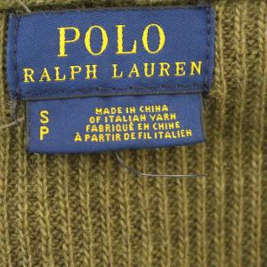POLO RALPH LAUREN カーディガン ニット カシミヤ混 ロング 長袖 S カーキ