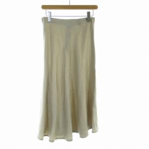 アササルファーゾメスカート マキシ ロング 麻 リネン 36 S ベージュ 20060500708010