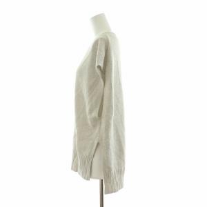 IENA 24SS WEB限定/追加 テープヤーンジレ ベスト ニット Vネック 麻 リネン F アイボリー 24080900709120