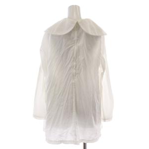 COMME des GARCONS COMME des GARCONS シャツ ブラウス プルオーバー 長袖 丸襟 ラウンドカラー 無地 S 白 ホワイト