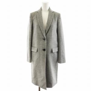 ウールカシミヤチェスターコート ロング丈 アウター 36 S グレー /AN31